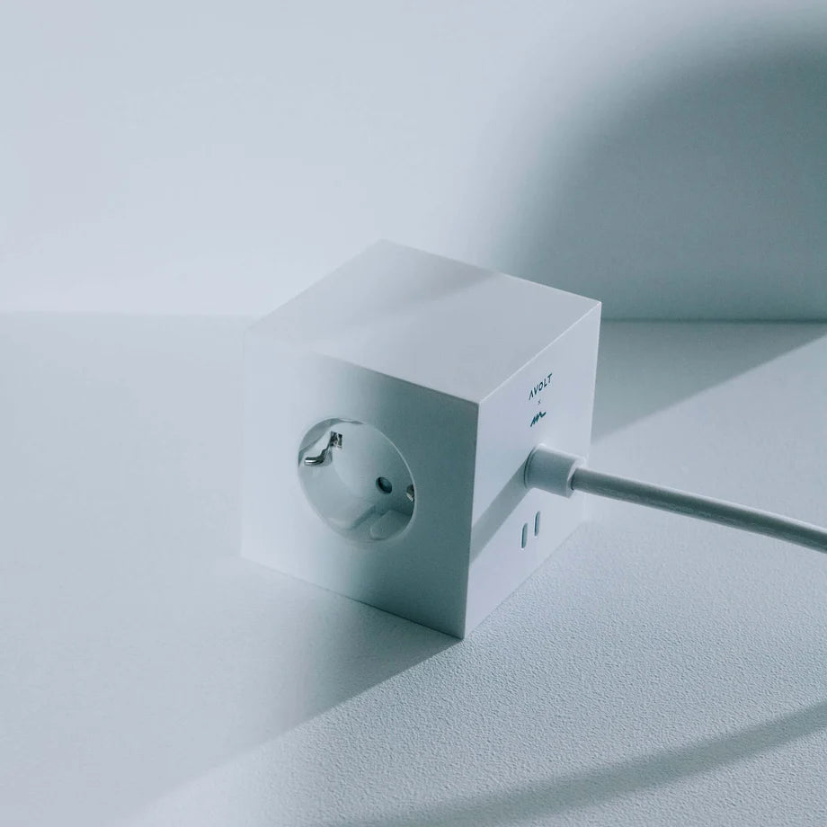 Avolt Square 1 stekkerdoos 3m Opal White