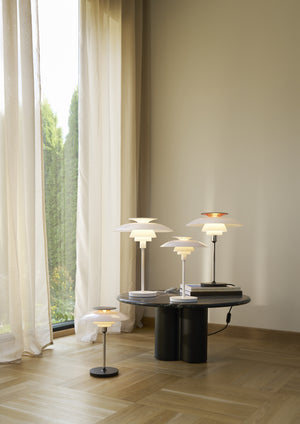 Louis Poulsen PH 80 portable lamp Opal White/Chrome