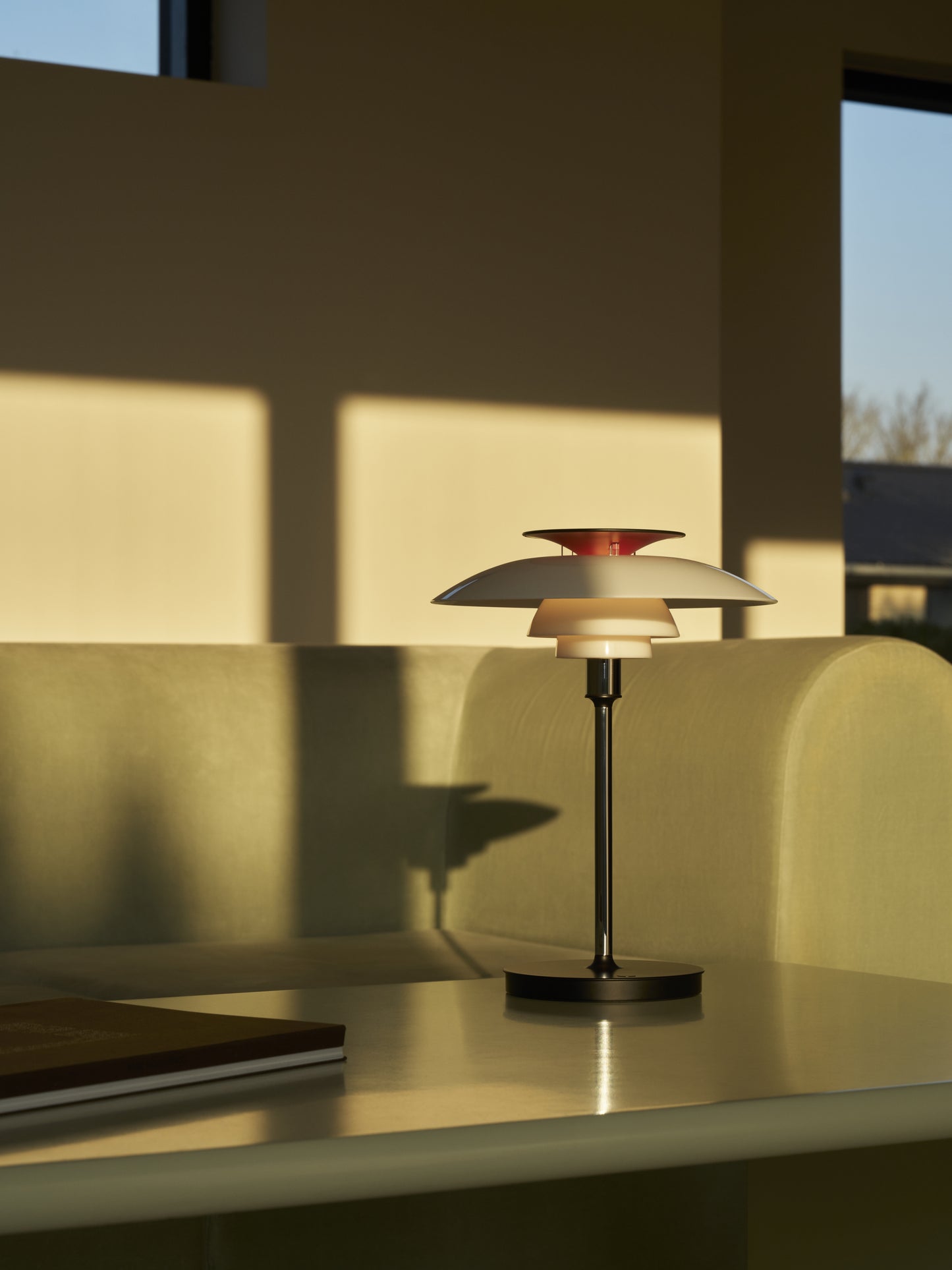 Louis Poulsen PH 80 portable lamp Opal White/Chrome