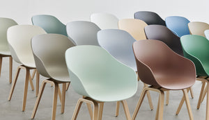 HAY About a Chair AAC 222 eetkamerstoel zwart eiken Fall Green 2.0 + vilt