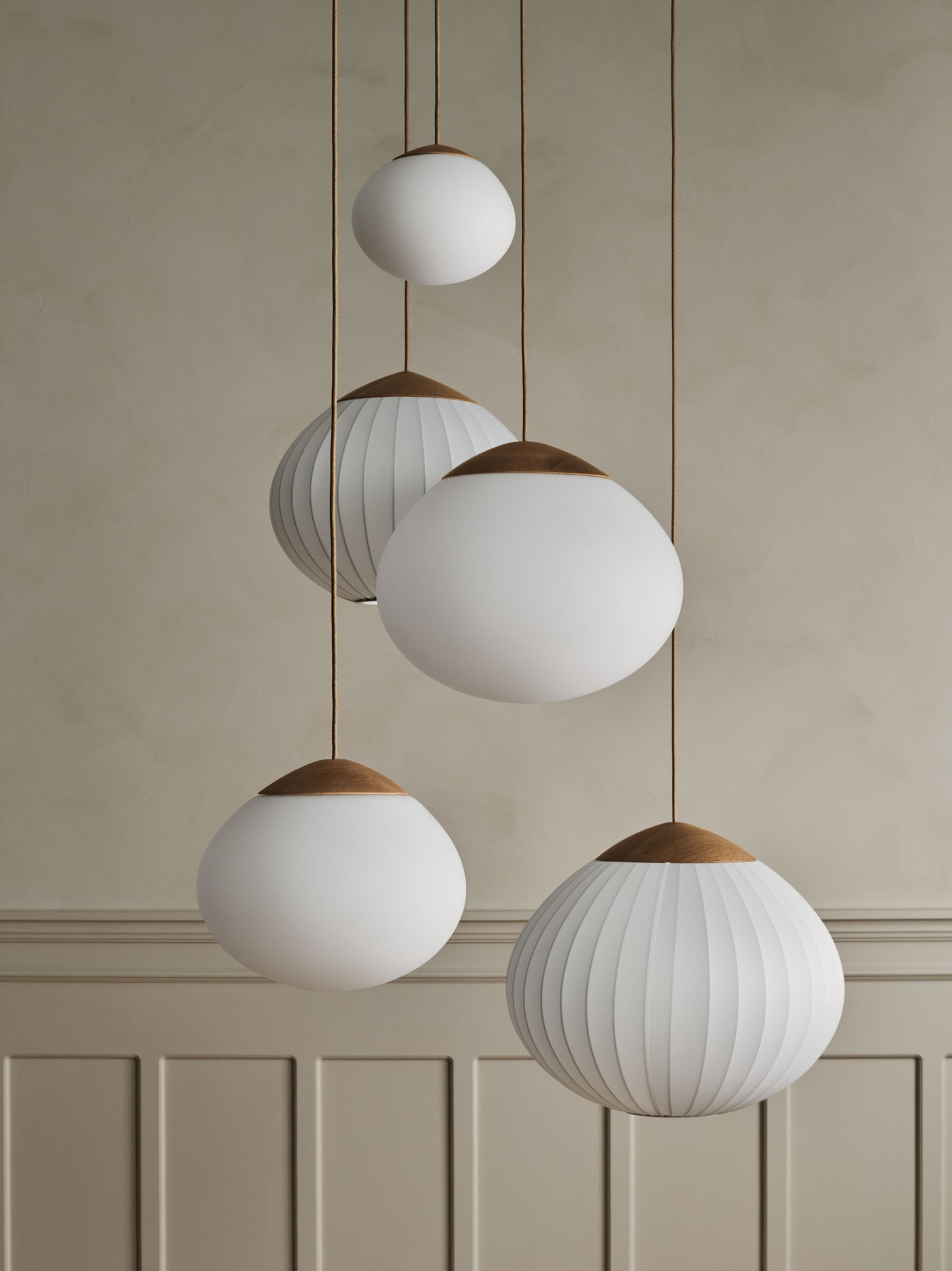 Bolia Acorn hanglamp Ø41 cm donker eiken textiel