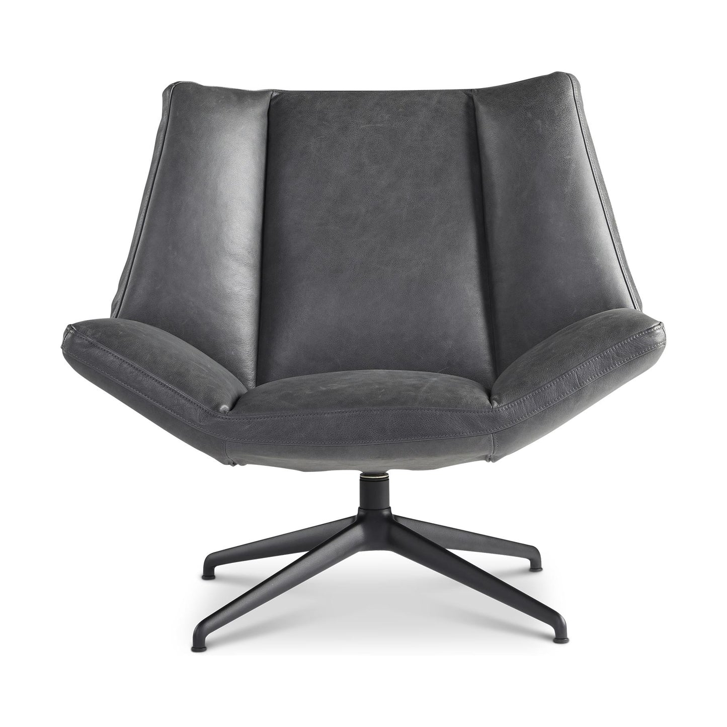 Dyyk Aiden fauteuil hoog vintage leder grey