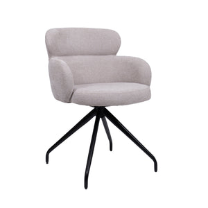 HelloChair HC22 Akin eetkamerstoel Beach Beige spinpoot zwart