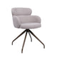 HelloChair HC22 Akin eetkamerstoel Beach Beige spinpoot anodic brown