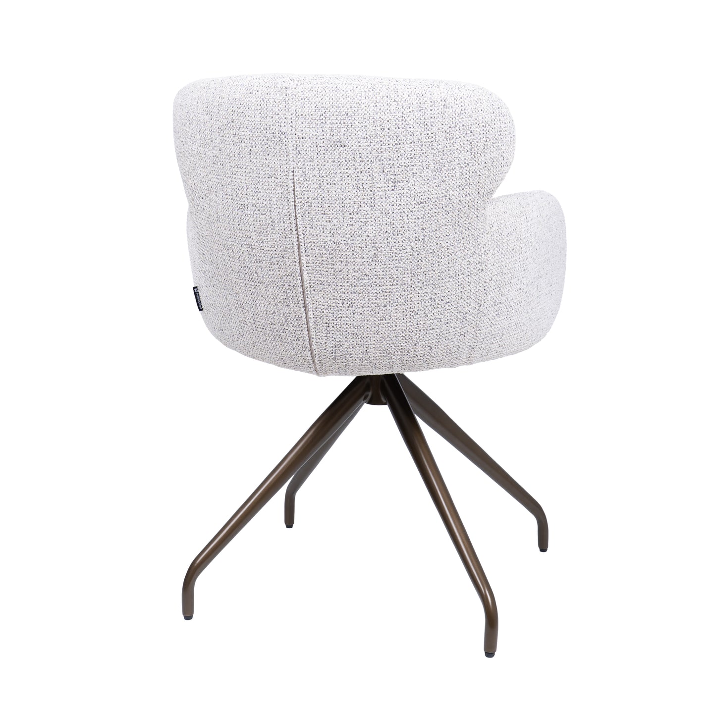 HelloChair HC22 Akin eetkamerstoel Milan Greige spinpoot anodic brown