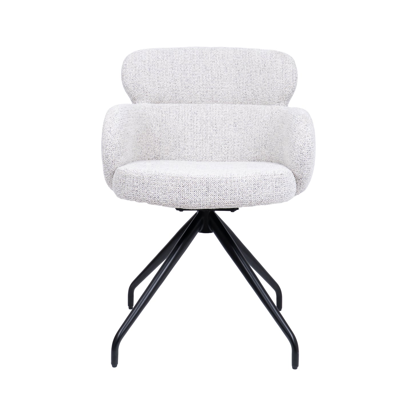 HelloChair HC22 Akin eetkamerstoel Milan Greige spinpoot zwart
