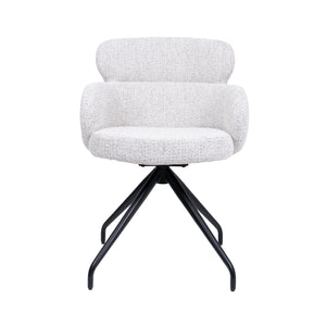 HelloChair HC22 Akin eetkamerstoel Milan Greige spinpoot zwart