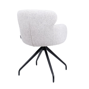 HelloChair HC22 Akin eetkamerstoel Milan Greige spinpoot zwart