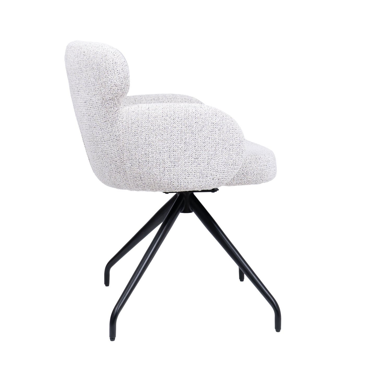 HelloChair HC22 Akin eetkamerstoel Milan Greige spinpoot zwart