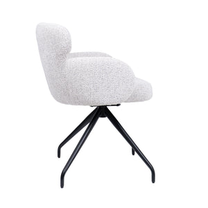 HelloChair HC22 Akin eetkamerstoel Milan Greige spinpoot zwart