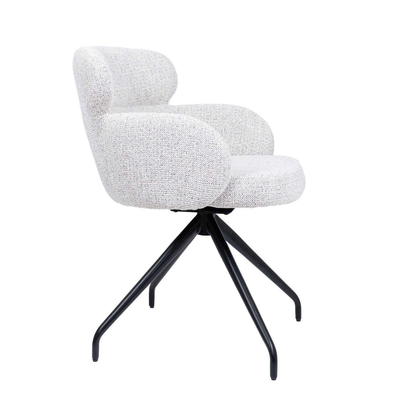 HelloChair HC22 Akin eetkamerstoel Milan Greige spinpoot zwart