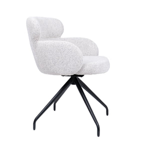 HelloChair HC22 Akin eetkamerstoel Milan Greige spinpoot zwart