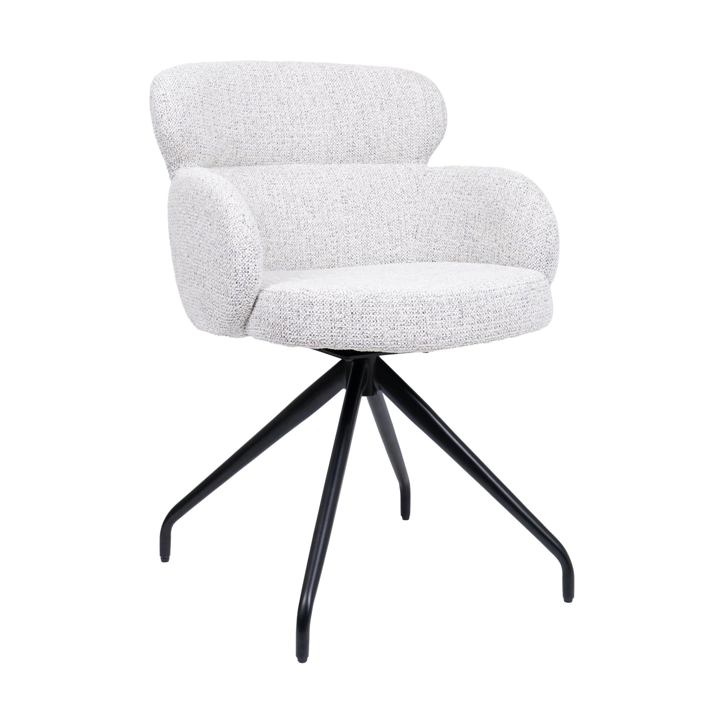 HelloChair HC22 Akin eetkamerstoel Milan Greige spinpoot zwart