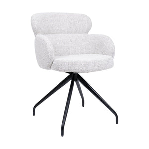 HelloChair HC22 Akin eetkamerstoel Milan Greige spinpoot zwart