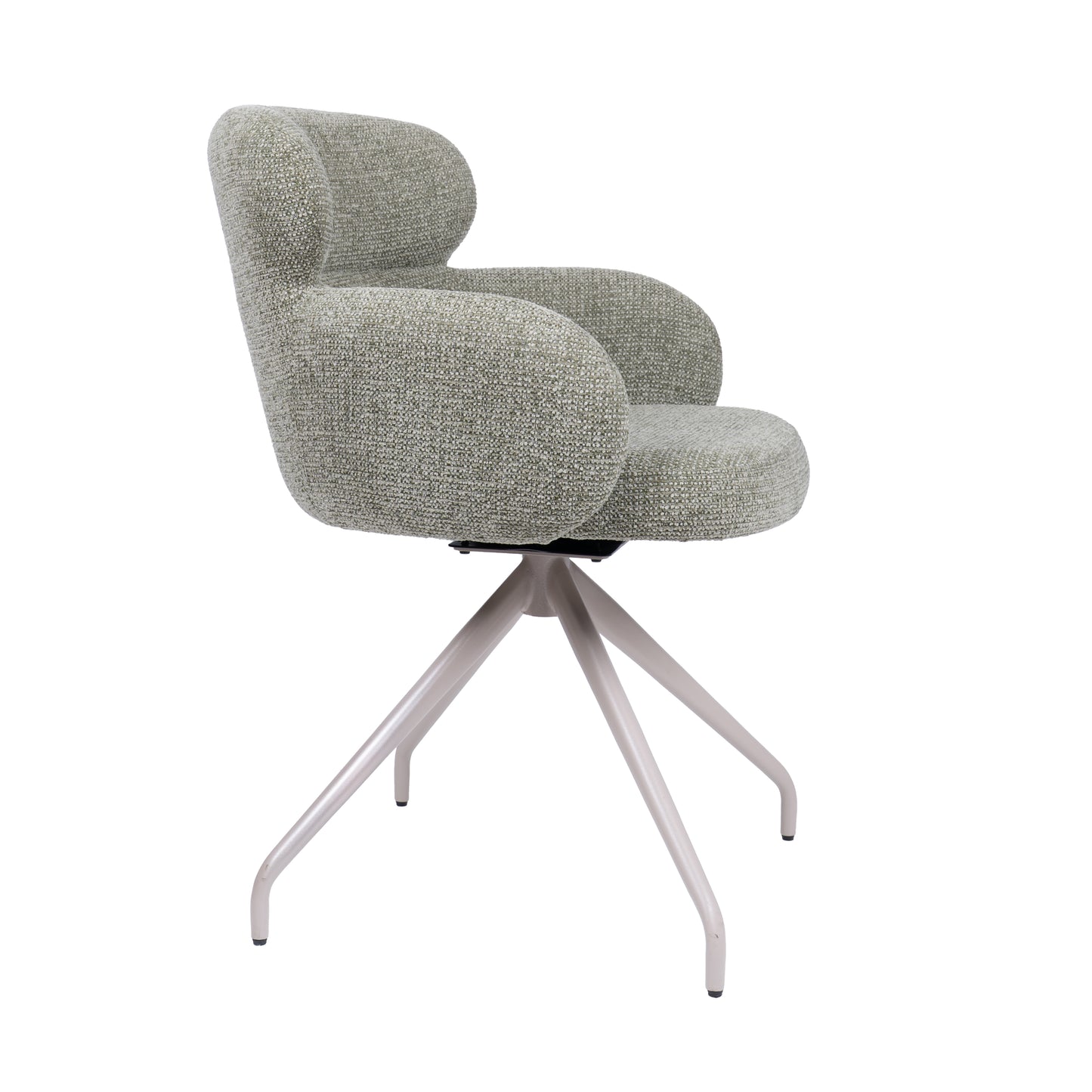 HelloChair HC22 Akin eetkamerstoel Milan Leaf spinpoot beige