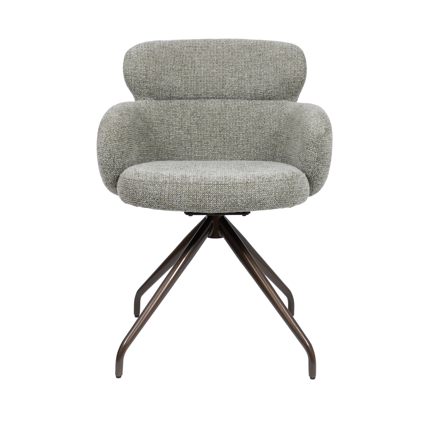HelloChair HC22 Akin eetkamerstoel Milan Leaf spinpoot anodic brown
