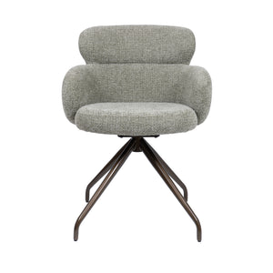 HelloChair HC22 Akin eetkamerstoel Milan Leaf spinpoot anodic brown