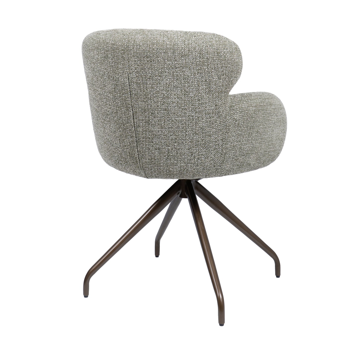 HelloChair HC22 Akin eetkamerstoel Milan Leaf spinpoot anodic brown