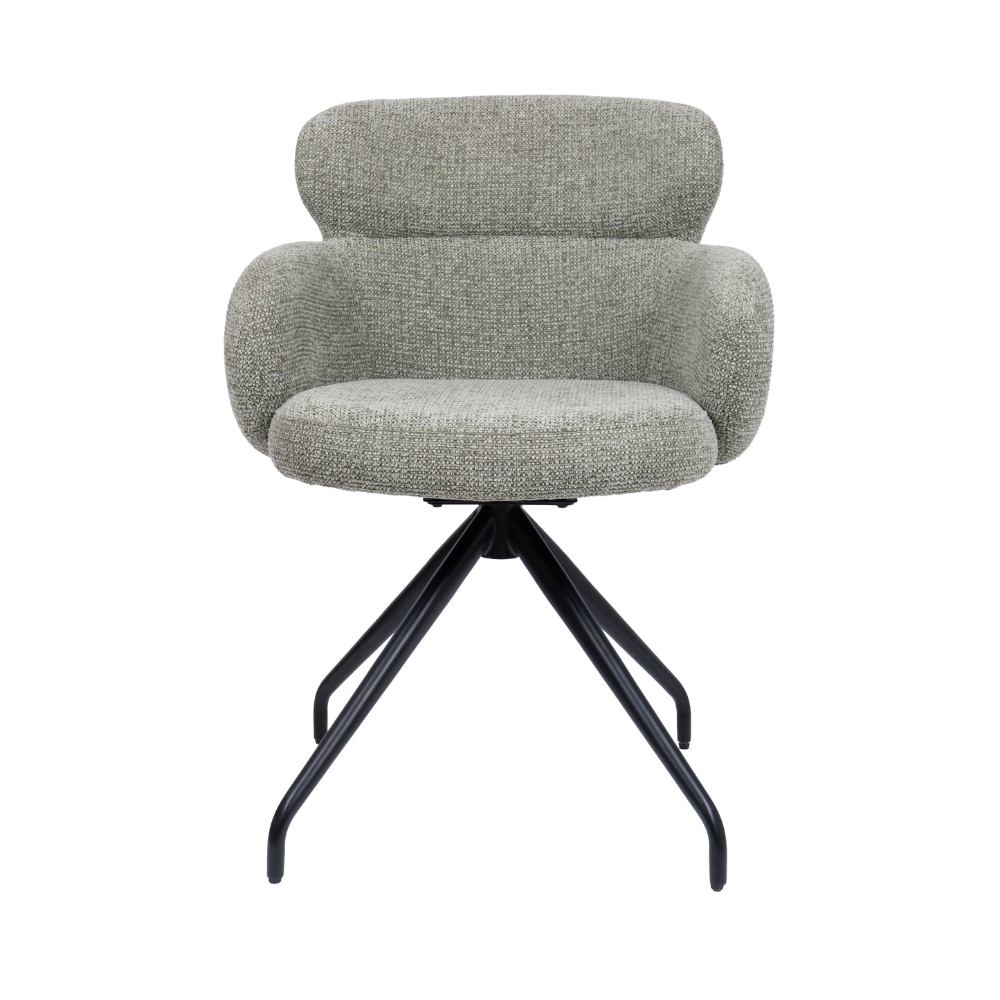 HelloChair HC22 Akin eetkamerstoel Milan Leaf spinpoot zwart