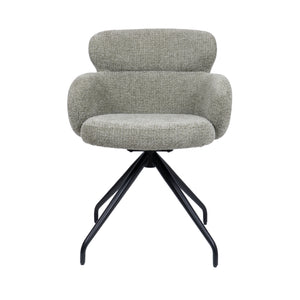 HelloChair HC22 Akin eetkamerstoel Milan Leaf spinpoot zwart