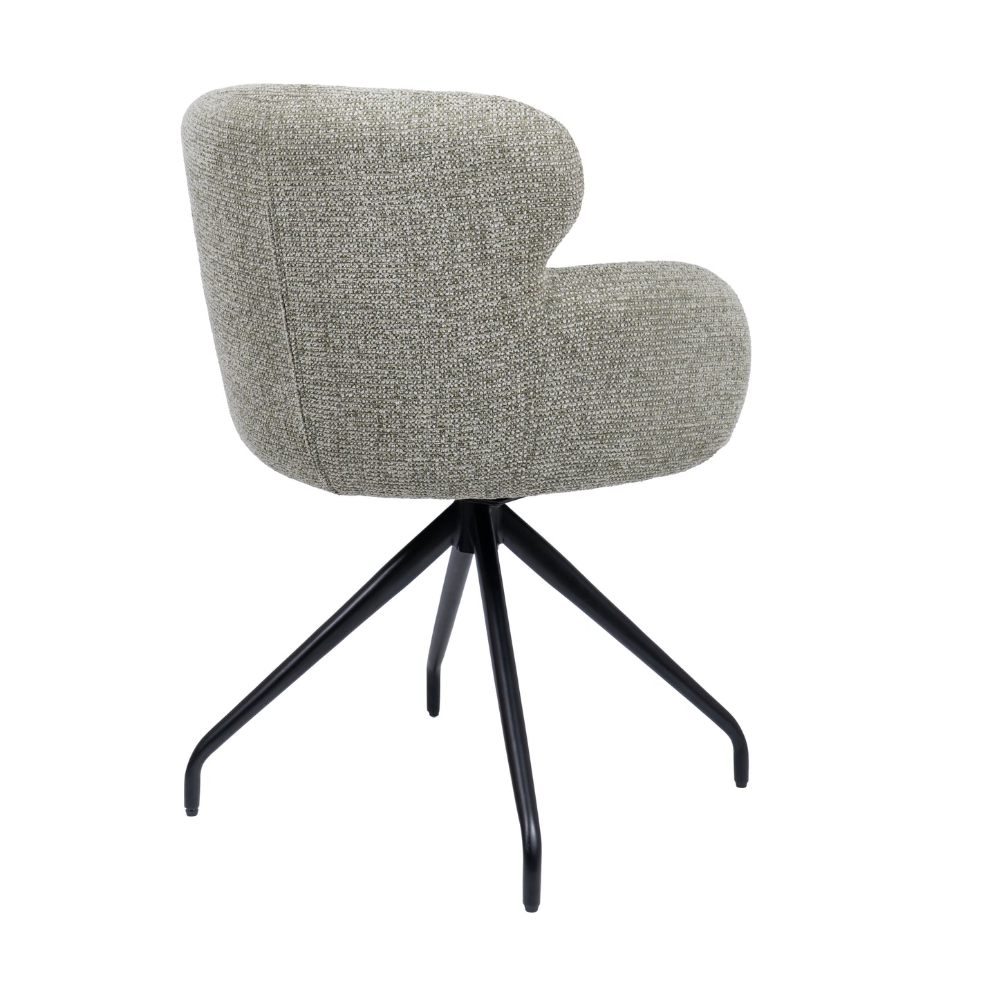 HelloChair HC22 Akin eetkamerstoel Milan Leaf spinpoot zwart