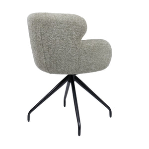 HelloChair HC22 Akin eetkamerstoel Milan Leaf spinpoot zwart