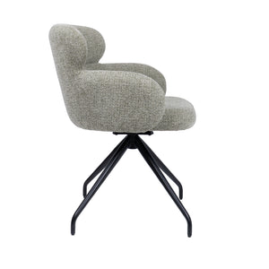 HelloChair HC22 Akin eetkamerstoel Milan Leaf spinpoot zwart