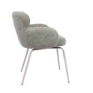 HelloChair HC22 Akin eetkamerstoel Milan Leaf vierpoot beige