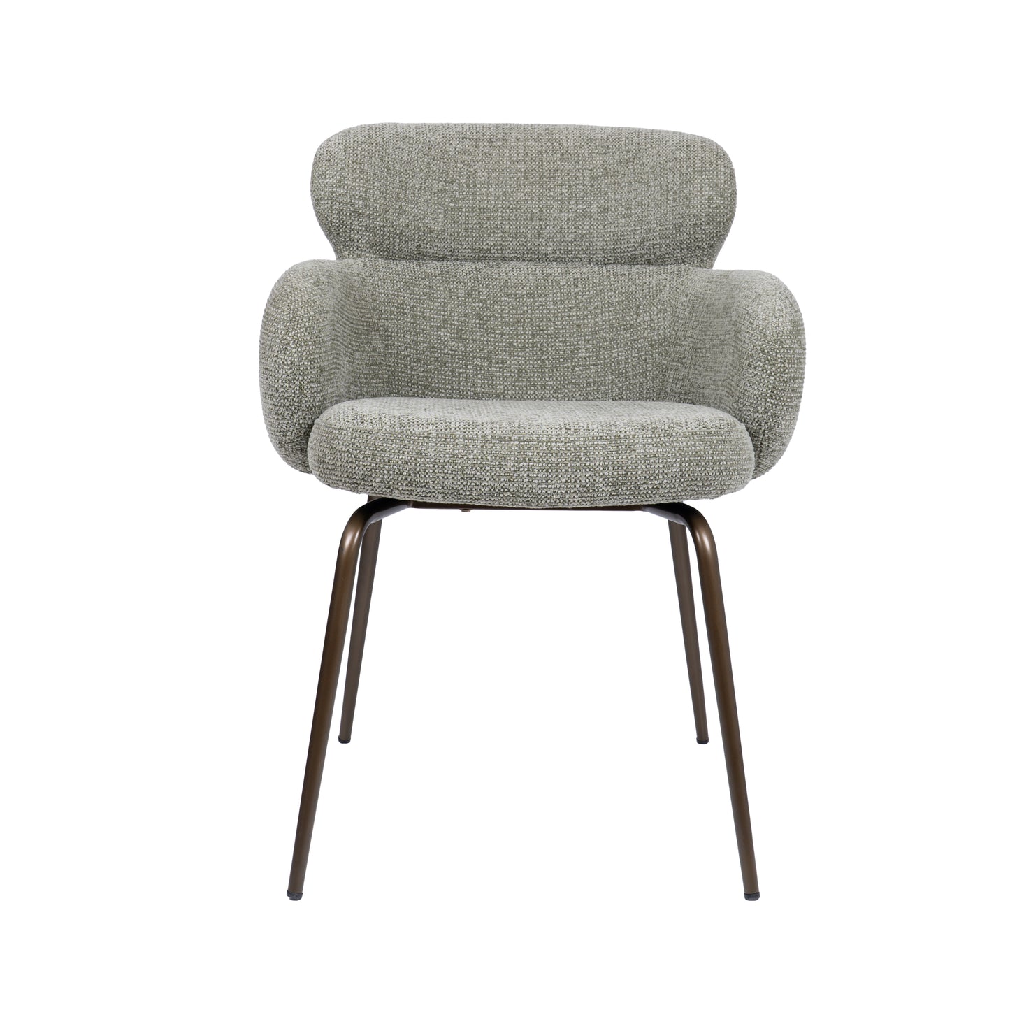 HelloChair HC22 Akin eetkamerstoel Milan Leaf vierpoot anodic brown