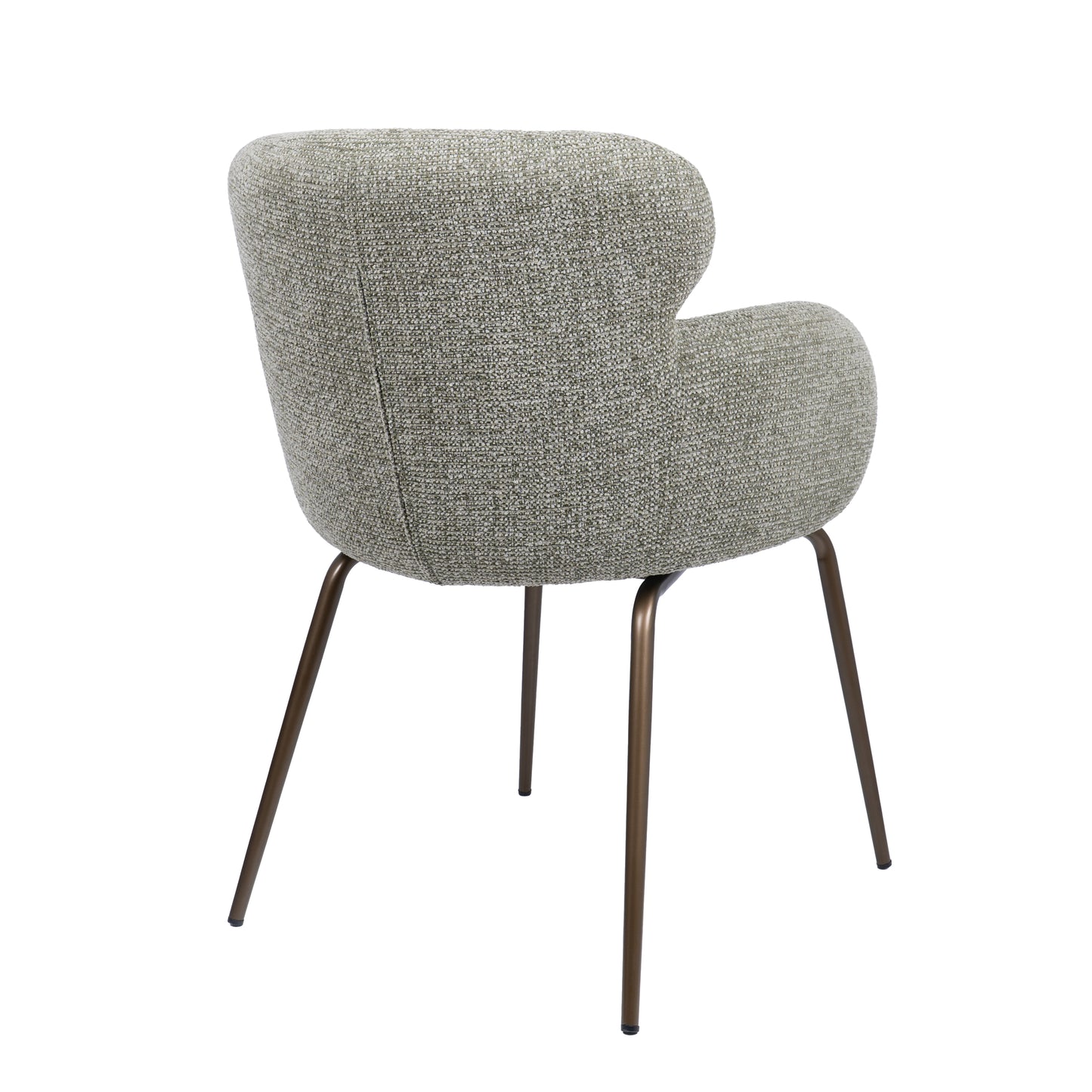 HelloChair HC22 Akin eetkamerstoel Milan Leaf vierpoot anodic brown