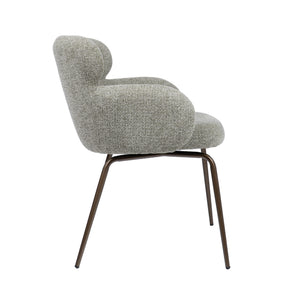 HelloChair HC22 Akin eetkamerstoel Milan Leaf vierpoot anodic brown