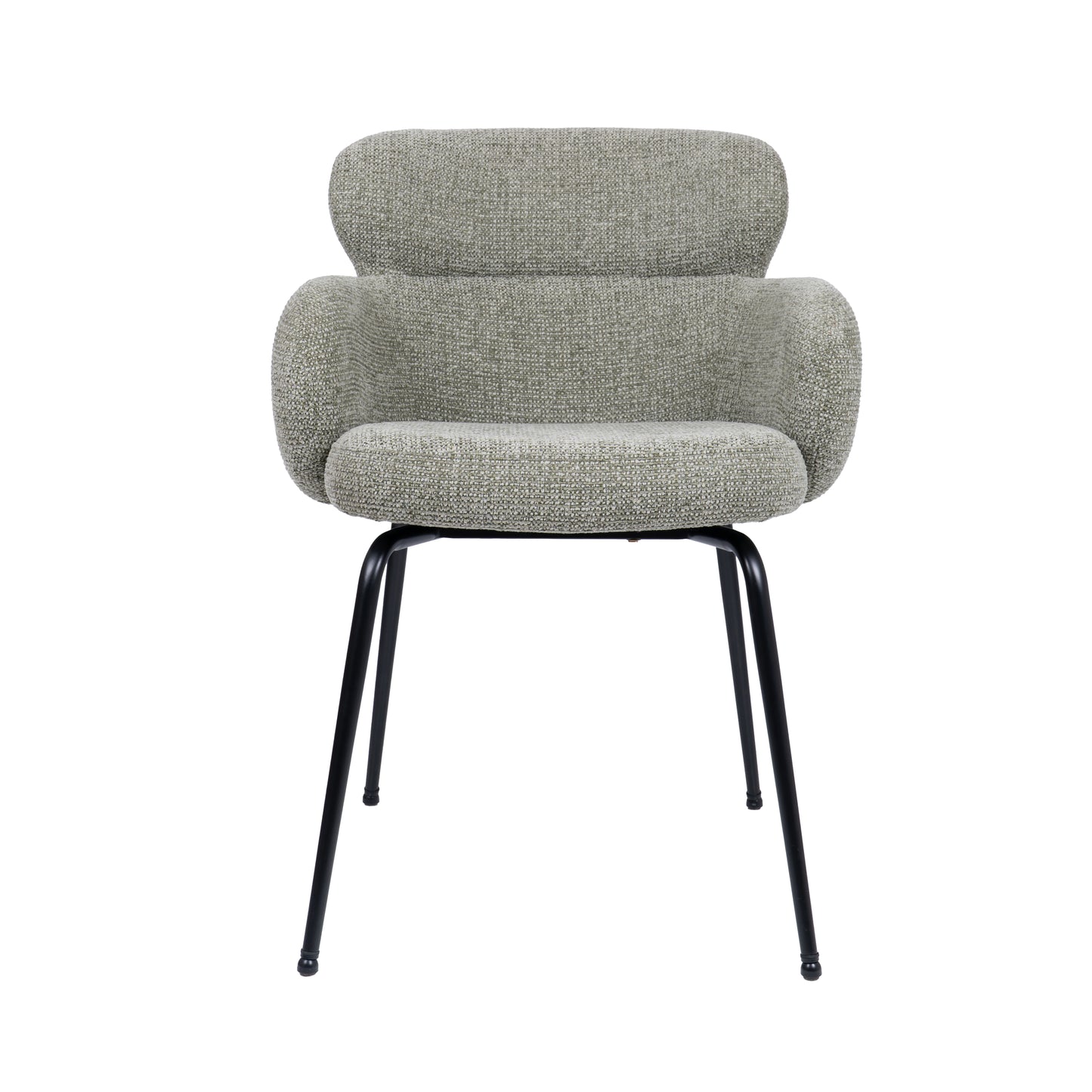 HelloChair HC22 Akin eetkamerstoel Milan Leaf vierpoot zwart