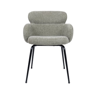 HelloChair HC22 Akin eetkamerstoel Milan Leaf vierpoot zwart