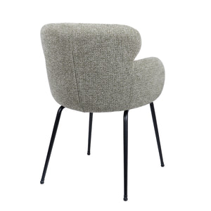 HelloChair HC22 Akin eetkamerstoel Milan Leaf vierpoot zwart