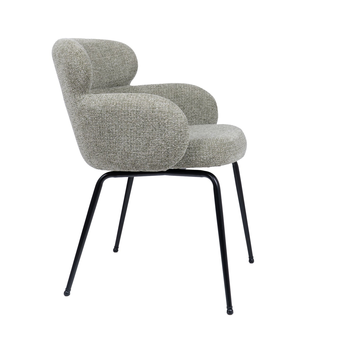 HelloChair HC22 Akin eetkamerstoel Milan Leaf vierpoot zwart
