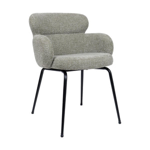 HelloChair HC22 Akin eetkamerstoel Milan Leaf vierpoot zwart