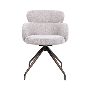 HelloChair HC22 Akin eetkamerstoel Milan Wheat spinpoot anodic brown