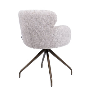 HelloChair HC22 Akin eetkamerstoel Milan Wheat spinpoot anodic brown