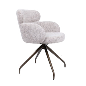HelloChair HC22 Akin eetkamerstoel Milan Wheat spinpoot anodic brown