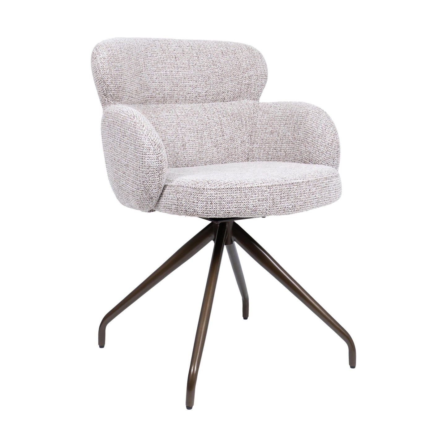 HelloChair HC22 Akin eetkamerstoel Milan Wheat spinpoot anodic brown