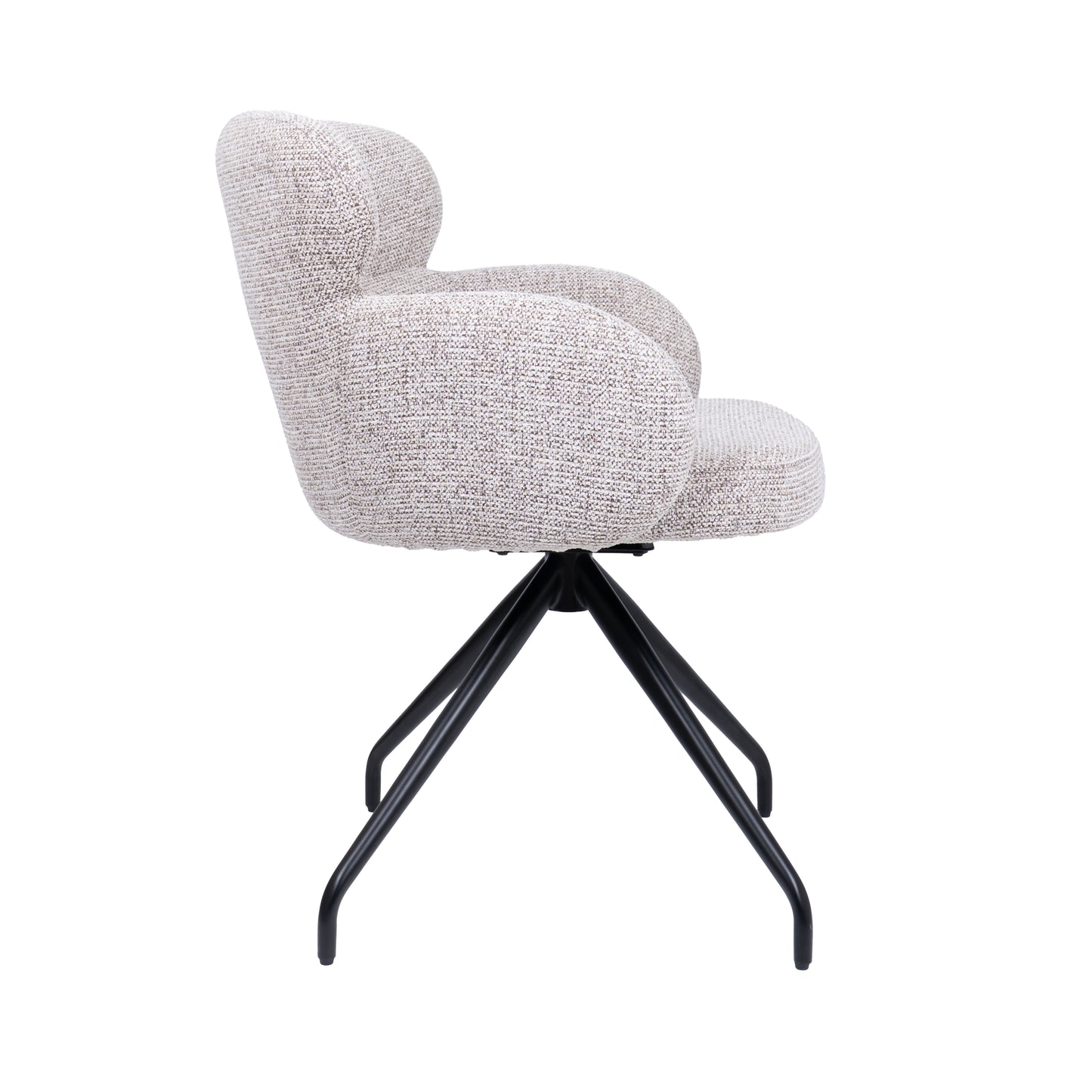 HelloChair HC22 Akin eetkamerstoel Milan Wheat spinpoot zwart