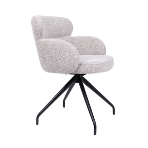 HelloChair HC22 Akin eetkamerstoel Milan Wheat spinpoot zwart
