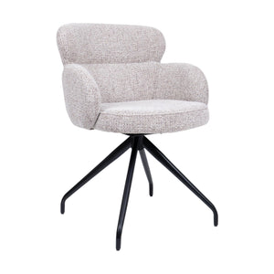 HelloChair HC22 Akin eetkamerstoel Milan Wheat spinpoot zwart