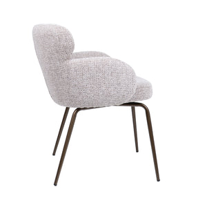 HelloChair HC22 Akin eetkamerstoel Milan Wheat vierpoot anodic brown