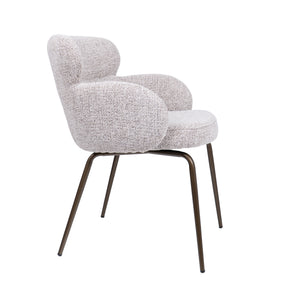 HelloChair HC22 Akin eetkamerstoel Milan Wheat vierpoot anodic brown