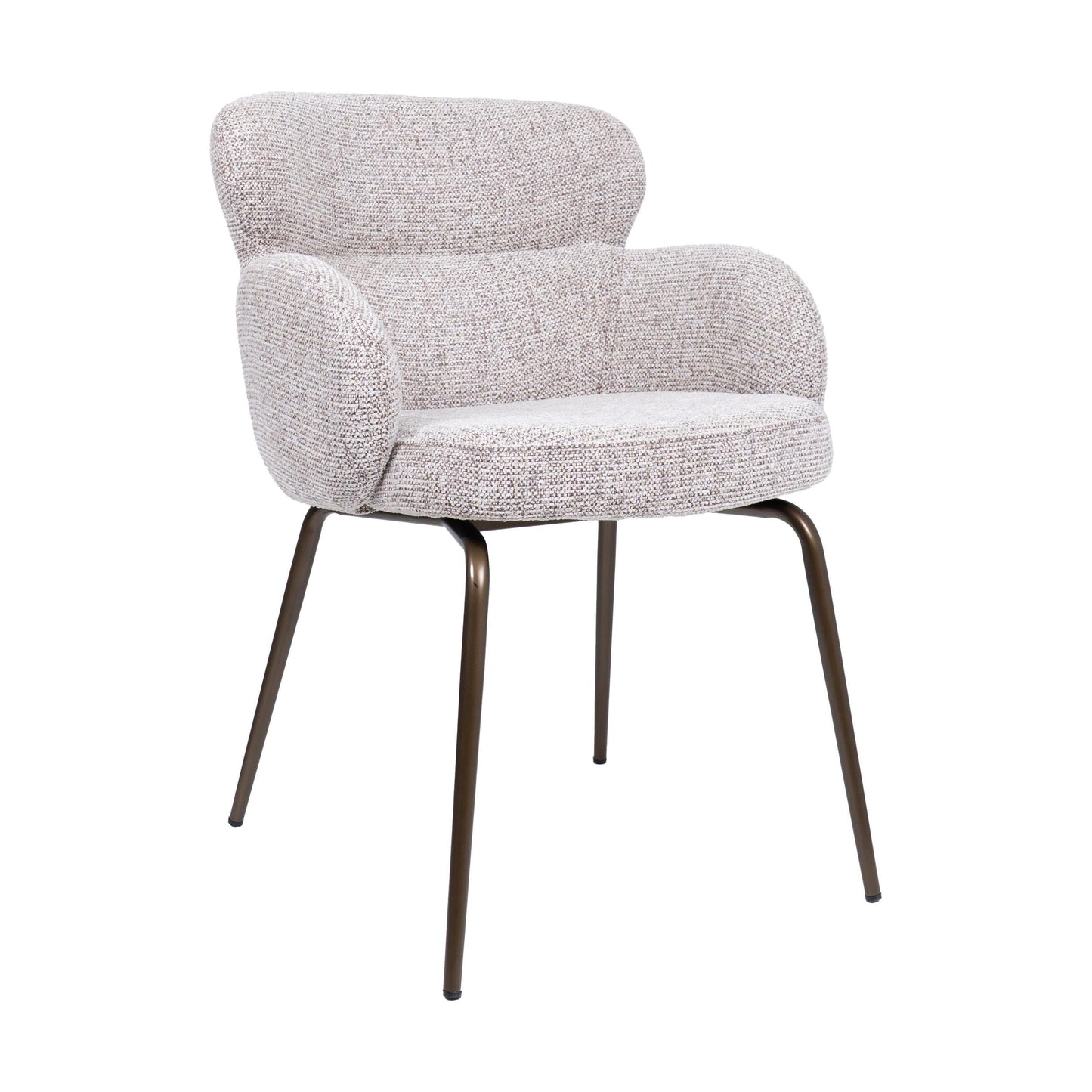 HelloChair HC22 Akin eetkamerstoel Milan Wheat vierpoot anodic brown