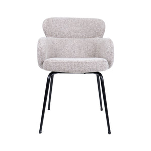 HelloChair HC22 Akin eetkamerstoel Milan Wheat vierpoot zwart