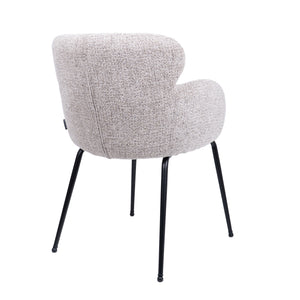 HelloChair HC22 Akin eetkamerstoel Milan Wheat vierpoot zwart