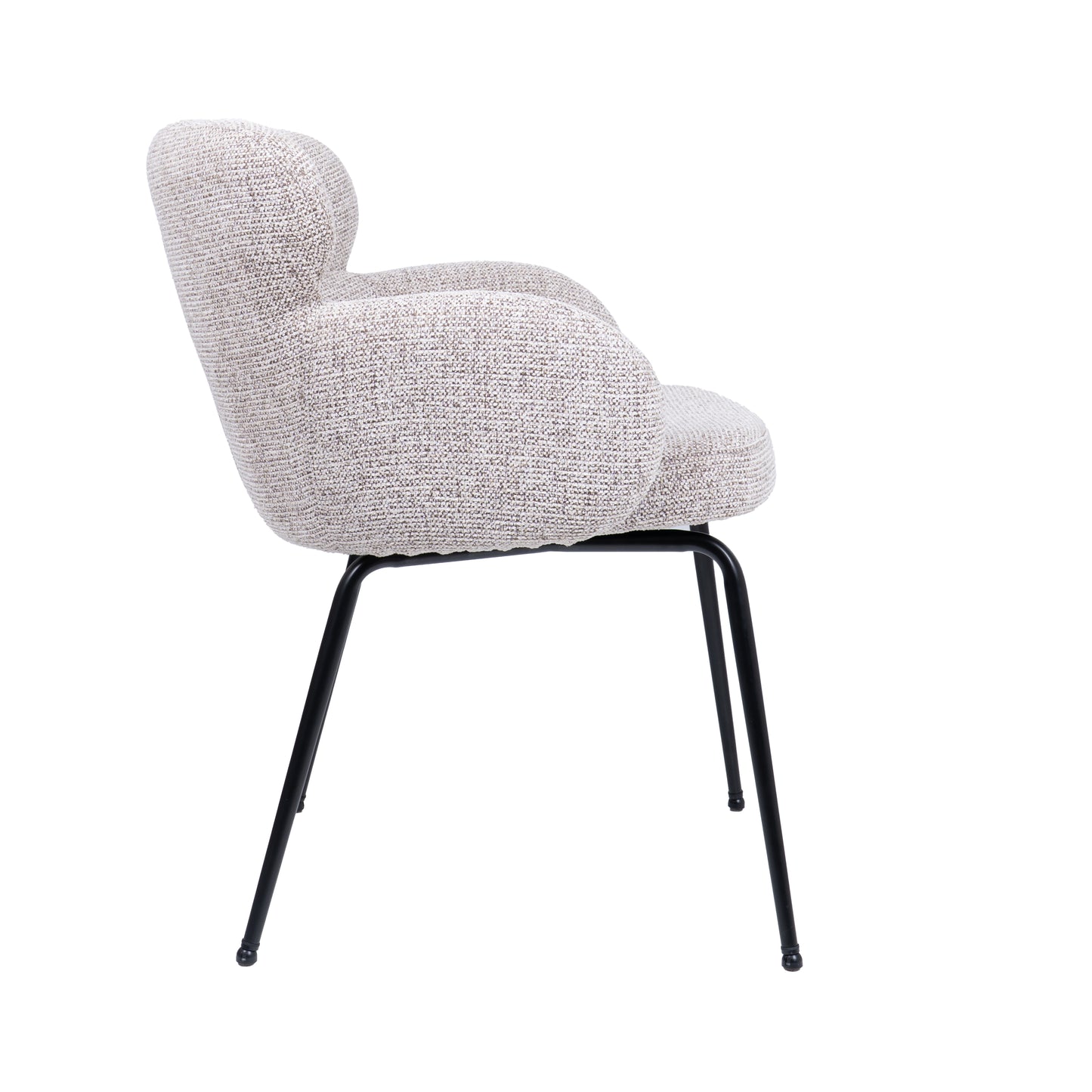 HelloChair HC22 Akin eetkamerstoel Milan Wheat vierpoot zwart