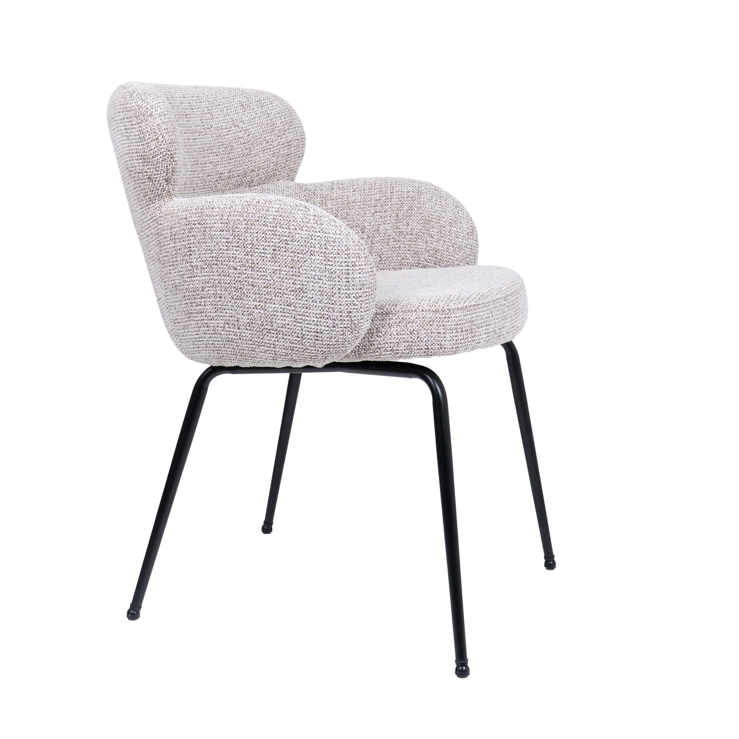 HelloChair HC22 Akin eetkamerstoel Milan Wheat vierpoot zwart